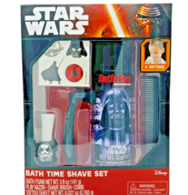 Star Wars Bath Time Shave Kit, Tooth Brush with Cap 4 Piece - In Box - £4.74 GBP