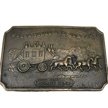 Belt Buckle Wells Fargo and Company Stage Coach Since 1852 Western Rodeo Vtg - £8.05 GBP