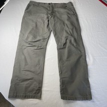 Wrangler Outdoor Series Cargo Pants Men&#39;s 38x32 Gray Utility Workwear 30” inseam - £16.04 GBP