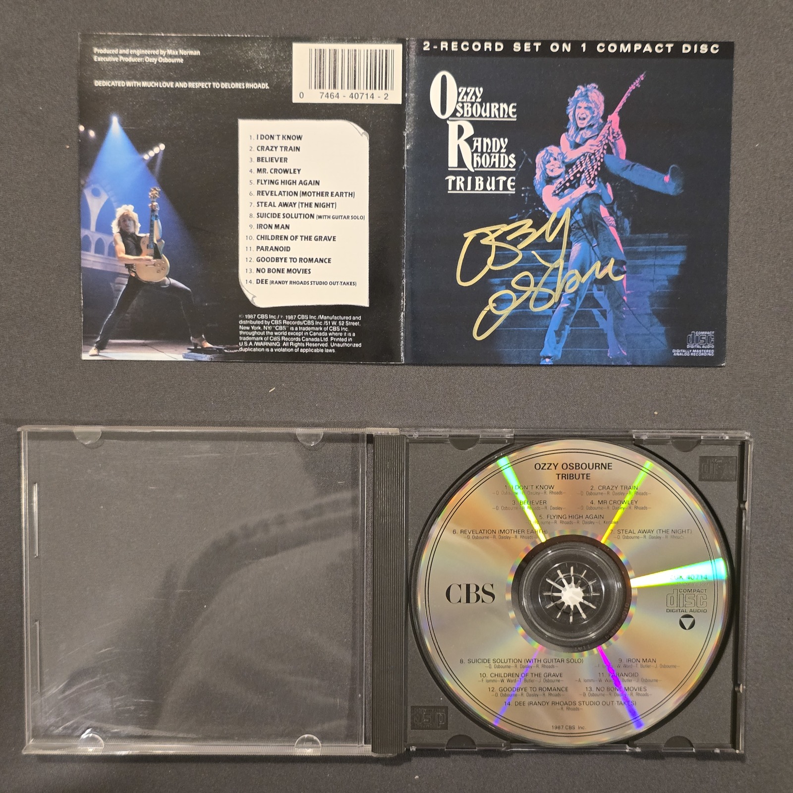 Ozzy Osbourne Signed cd Tribute, Original, Vintage, Great Gifts - $145.00