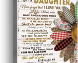 Gifts for Daughter -Hangable Canvas Poem Prints Framed Poster Wall Art f... - £24.81 GBP