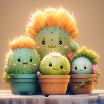 Cute cactus Painting Kits 5D Diamond Art Kits for Adults DIY Gift - $12.73+