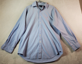 Ralph Lauren Shirt Mens Size 15.5 Blue Gingham Long Sleeve Collared Button Down - £12.26 GBP