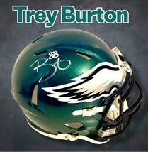 TREY BURTON AUTOGRAPHED SIGNED PHILADELPHIA EAGLES MINI HELMET PSA/DNA COA - $1,196.74 MXN