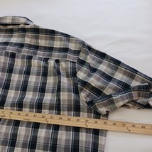 Carhartt 101294 078 Relaxed Fit Men's Cotton Gray & Blue Plaid Shirt Sz 3XL Tall image 12