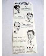 1942 Ad Kreml Hair Tonic Beware of Stormy Weather, Oil Slick, Neglect - $12.33 CAD