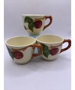 Franciscan APPLE Made U.S.A. 3 1/2&quot;d x 2 3/4&quot;h Coffee Cups - $11.40