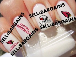 Discontinued ARIZONA CARDINALS Promo 3 Different Designs》Nail Art Decals - $177.78 MXN
