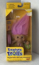 Galoob 1998 Treasure Trolls KIKI Magical Trolls 1st Edition Pink Hair NIB - £13.90 GBP