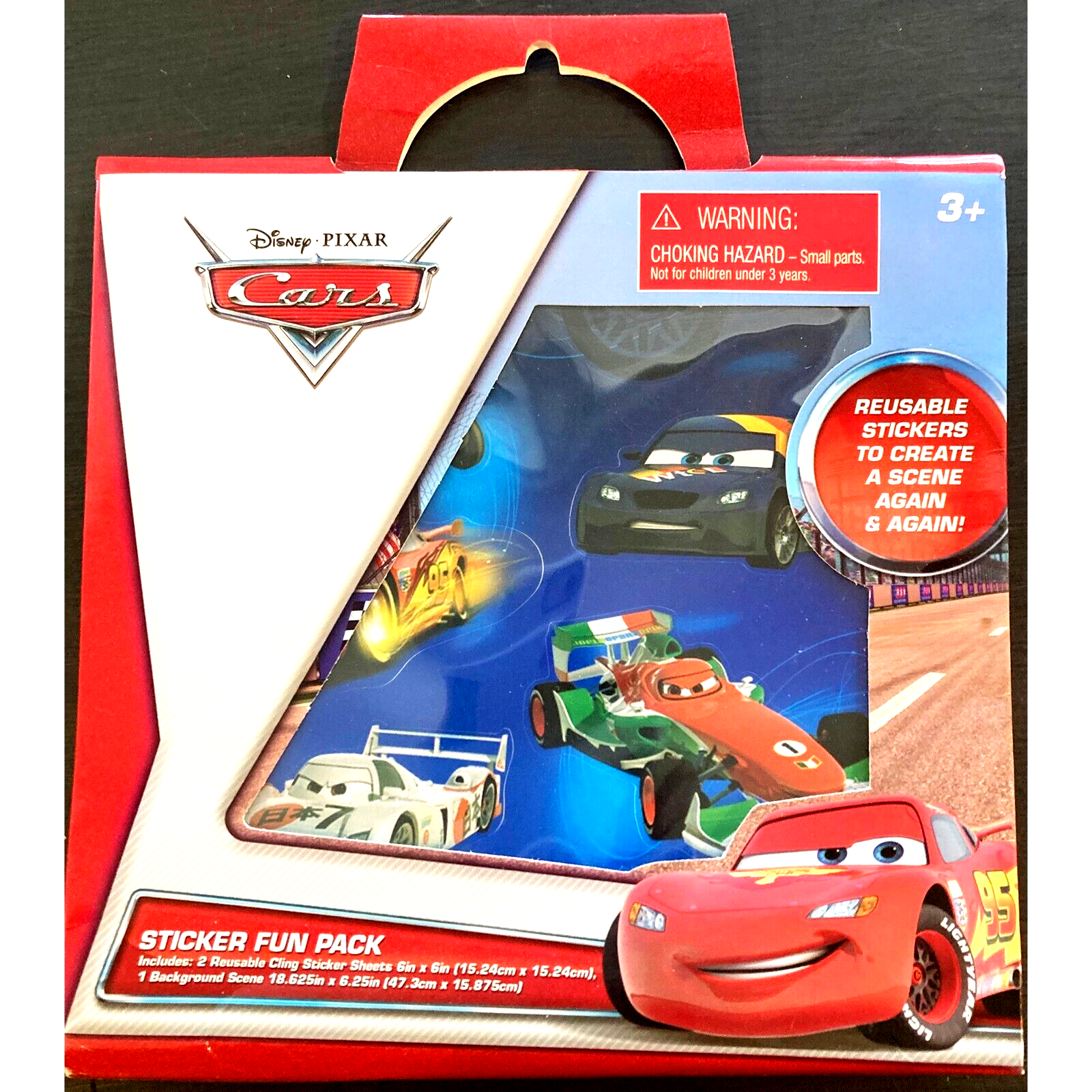 Disney Pixar Cars Sticker Fun Pack Set Activity Kit Birthday Party Favors Age 3+