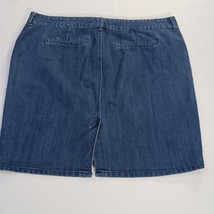 Old Navy Denim Jean Skirt Women's Size 18 Back Slit Blue Trouser Skirt RN#54023 image 13
