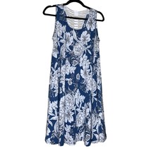 Shoreline Women Size Medium Sleeveless Dress Flowy Flirty Summer Spring ... - £16.65 GBP