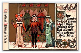 Illuminated Text Medievil Style Christmas Blessings UNP DB Postcard U10 - £3.93 GBP