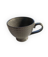 Signature housewares Stoneware graydation footed cup dark gray - £24.77 GBP