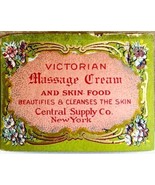Victorian Massage Cream Central Supply Co Antique Label 1900s 1.25 x 1.5... - $27.56 CAD