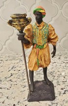 Department 56 African Man Holding Torch Taper Candle Holder Figurine - $22.27