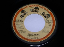 George Harrison Blow Away Soft Hearted Hana 45 Rpm Record Dark Horse Label 8763 - £10.21 GBP