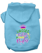 Mardi Gras Dog Hoodie - Medium Blue - £24.38 GBP