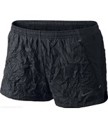 Nike 2.5&quot; Luxe Textured Womens  Running Shorts Black 589083 Soccer  Sz M... - €16,94 EUR