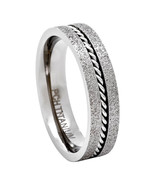 Titanium Wedding Ring 6mm Brush Finish Comfort Fit Band Engagement 7-14 ... - £15.59 GBP