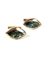 Taxco Mexican Sterling Silver &amp; Abalone Cufflinks By JSF 41416 - £37.97 GBP