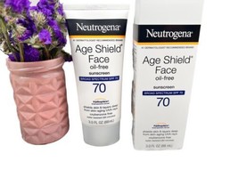 NEW Neutrogena Age Shield Face Oil-Free Sunscreen Lotion SPF 70 Exp 01/2024 - $14.50