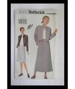 Butterick 6212 Misses Jacket &amp; Skirt Size 14-18 Sewing Pattern UNCUT - $12.86