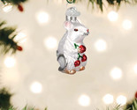 OLD WORLD CHRISTMAS WHITE MOUSE GLASS CHRISTMAS ORNAMENT 12616 - £6.97 GBP