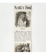 1895 Nestle&#39;s Food Tuberculosis Victorian Ephemera Advertisement 14.5 x 2.5 - $27.34 CAD