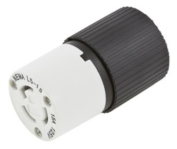 1 NEW HUBBELL L515C  15A, 125V, 2P, Twist LOCKING Lock CONNECTOR Female ... - $32.11