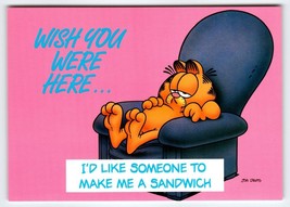 Garfield Cat Postcard Wish You Were Here Jim Davis 1978 Tabby Cartoon Kitty NOS - £6.00 GBP