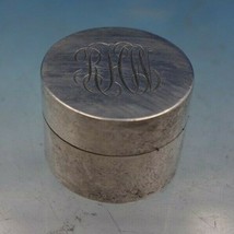 Leonore Doskow Sterling Silver Pill Box 1&quot; x 3/4&quot; Diameter Plain Small (#6649) - £146.29 GBP