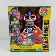 Transformers Bumblebee Cyberverse Dinobots Unite OPTIMUS PRIME Smash Cha... - £19.66 GBP