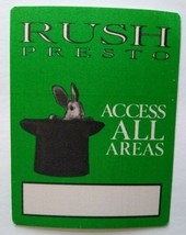 Rush Presto Backstage Pass Original 1990 Concert Rock Music Rabbit Hat Green - £14.93 GBP
