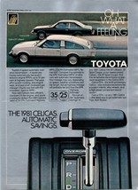 1981 Toyota Celica GT Liftback GTA Coupe Vintage Print Ad Racing 80s Wal... - $10.97