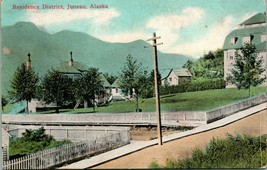 Vtg Postcard Juneau Alaska AK Residence District UNP Lowman &amp; Hanford 1910s C17 - £6.96 GBP