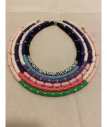 Handmade Heishi disc polymer beaded necklaces - $20.00