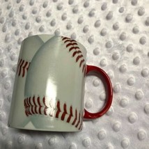 Ganz Ceramic Baseball Cup Mug Coffee 3.75" tall x 3" diam Excellent condition - $11.88