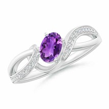 Authenticity Guarantee

Angara Natural 6x4mm Amethyst Infinity Ring in Sterli... - £419.37 GBP