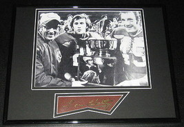 Coach Lou Holtz Signed Framed 11x14 Photo Display Notre Dame South Carolina - £50.61 GBP