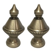 Royal Designs Pointed Urn 1.6&quot; Lamp Finial for Lamp Shade, Antique Brass - Set o - $25.69