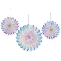 Luminous Hanging Fan Decorations (3), amscan Iridescent Round - $11.54