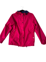 THE NORTH FACE Womens Flyweight Windbreaker Jacket Hooded Hot Pink Size S - £12.82 GBP