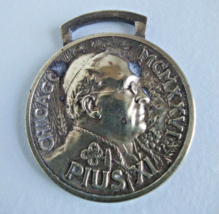 Pope Pius XI 1926 Chicago International Eucharistic Congress Brass Medal - £3.93 GBP