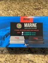 Pyle Hydra Marine Amplifier - Upgraded Elite Series 400 Watt 4 Channel Micro Amp - £51.37 GBP