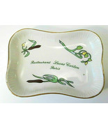 Vtg Restaurant Lucas Carton Paris Porcelain Soap Dish Marked Longchamp F... - $40.00