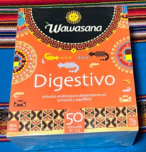 Wawasana Digestivo 50 Tea bags Peruvian Tea 100% Natural Mix Herbs  - £17.71 GBP