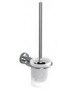 Sonia TECNO WALL MOUNTED TOILET BRUSH SET 123x103mm Brass &amp; Zamak GLASS/... - $69.29