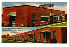 Hagerstown Motel Postcard US 11 Hagerstown Maryland - $9.90