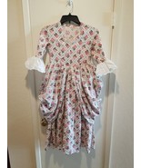 Girls 8/10? Colonial 1700&#39;s Calico Costume Handmade Dress w/Side Bustles... - £98.06 GBP